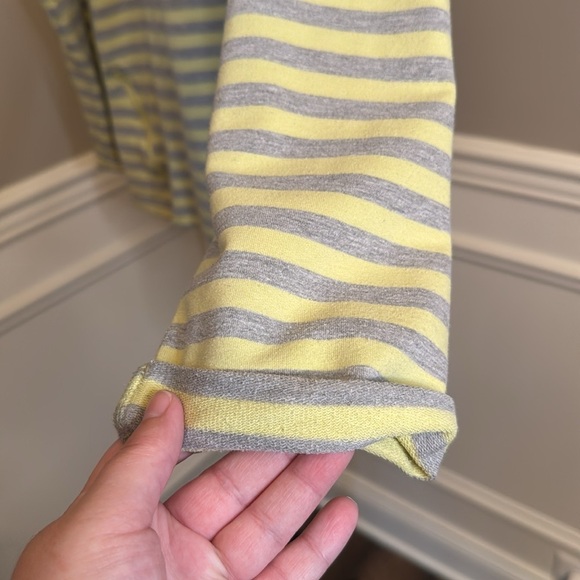 GVS chartreuse and gray striped sweatshirt size 2X - Picture 4 of 6